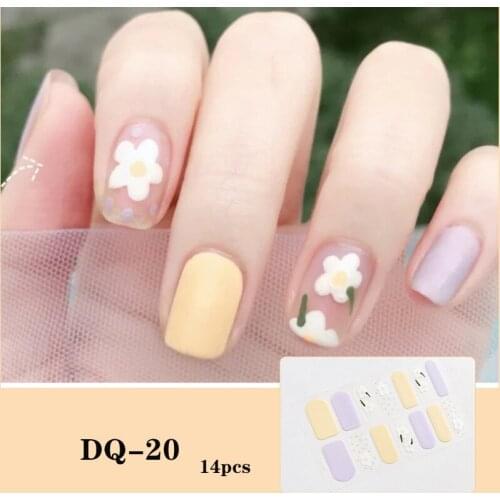 1Sheet Japanese Style Summer Nail Art Wraps Full Cover Adhesive Stickers Fresh Flower Strawberry Tips Waterproof Nail Decoration