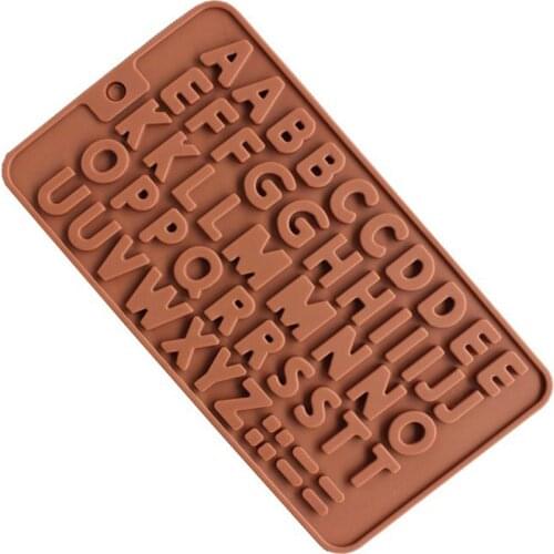 1PC 26 English Letter Alphabet Chocolate Cake Molds Fondant Cookies Silicone Mold Wedding Cake Decorating Moulds DIY Baking Tool