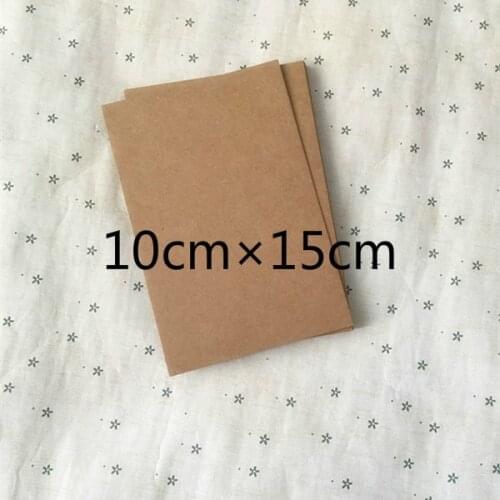 10*15cm DIY hard kraft paper 350 g double-sided blank Personalized Postcards Note Invitations 100pc/lot