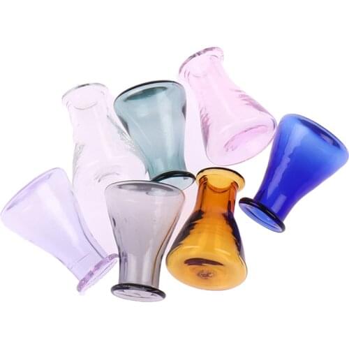2pcs HS Miniature Cone Glass Vase Food Play Scene Model Diy Glass Bottle Vase Dollhouse Miniature Accessories