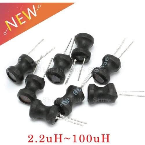 5Pcs Power Inductor DIP 9*12mm 9X12mm 2.2UH 4.7UH 10uH 22uH 100uH 330uH 470uH 1MH 2.2MH 4.7MH 10MH Inductance 2 Pins