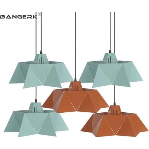Nordic Design Modern LED Pendant Light Fixtures Loft Decor Macarons Iron Hanging Lamp Dining Room Home Lighting Luminaire