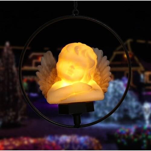 Angel Cupid Holiday Outdoor Decoration Lighting Floor Plug Lamp/Pendant Hanging Lamp Yard Patio Art Outdoor Decoration 2021 New