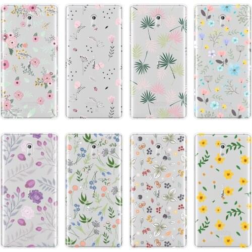 Phone Case For Nokia 1 2 3 5 6 8 Soft Silicone Rose Flower Sunflower Floral Aesthetic Leaf Back Cover For Nokia X6 7 Plus