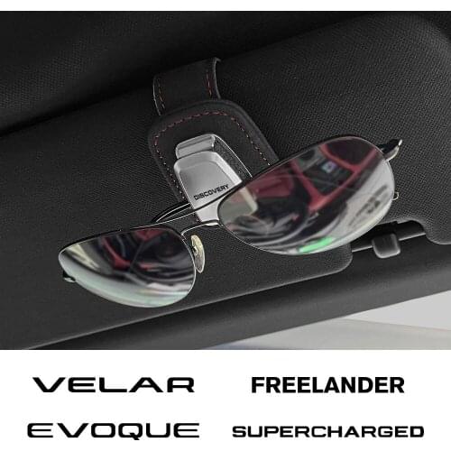Car Eyeglass Holder For Land Rover Evoque Discovery 3 4 2 Freelander Autobiography Velar SVR SUPERCHARGED Sun Visor Glasses Clip