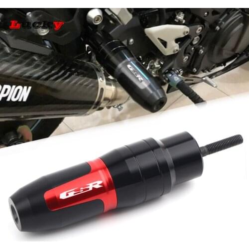 For SUZUKI GSR400 GSR600 GSR750 GSR 400 600 750 New Motorcycle CNC Frame Crash Pads Exhaust Sliders Crash Protector With logo