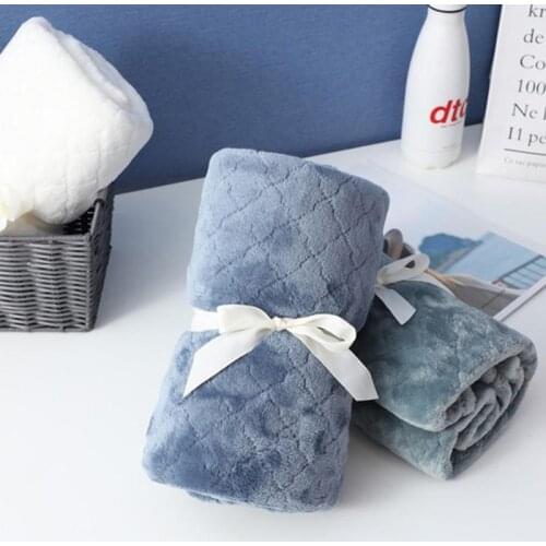 50 Light Thin Machine washable Flannel Plaid Blanket Cover Warm Soft Throw Blanket Sofa Office Blanket Fleece Blanket For Bed