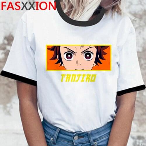 Kimetsu No Yaiba Demon Slayer men streetwear white t shirt tumblr graphic tees japanese summer top clothes white t shirt