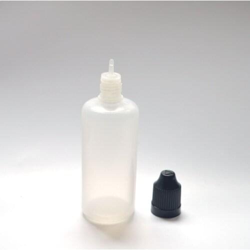 Hot 60ml Soft Dropper Bottle PE Empty Plastic Bottle with Childproof Cap for E Liquid Eye Drop Bottle 100pcs