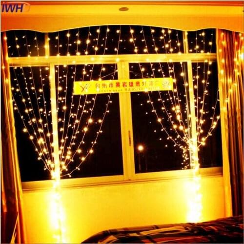 IWHD 10X3M Garland LED Cristmas Fairy Lights 110/220V New Year Wedding Decoration LED Curtain Lights Christmas Garlands