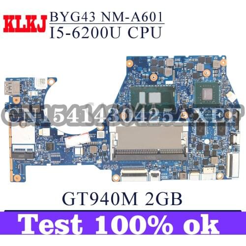KLKJ NM-A601 Laptop Motherboard For Lenovo YOGA 700-14ISK Original Mainboard I5-6200U GT940MX