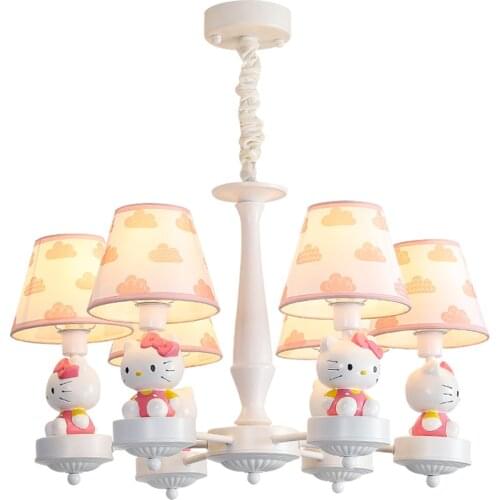 Childrens Room Chandelier American Bedroom Light Nordic Living Room Dining Room Hanging Lamp Simple Cartoon Chandelier Lighting