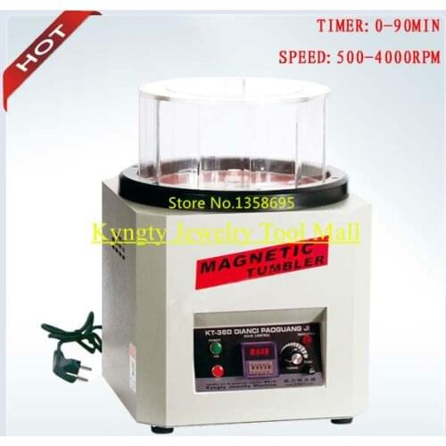 600g capacity Jewelry Magnetic Tumbler with FREE 300G Magnetic Pins Jewelry Machine and Tools Jewelry Making tools