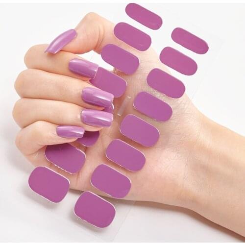 Nails Art Decoration Sticker For Nails Pure Solid Color Designed Manicure Decoracion Self Adhesive Nail Sticker Manicure