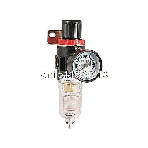 Air Pneumatic Regulator Pressure Reducing Valve w Gauge
