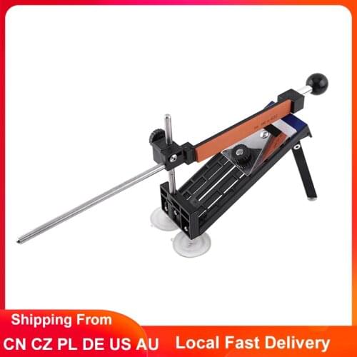 Professional Sharpener Fixed Professional Sharpening Stone Kitchen Sharpening System Fixed Angle Edge with 4pcs Whetstone