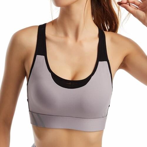 Shockproof Sports Bra High Impact Support Woman Push-up Sexy BacklessYoga Bra Padded Crop Top Workout Gym Running Underwear