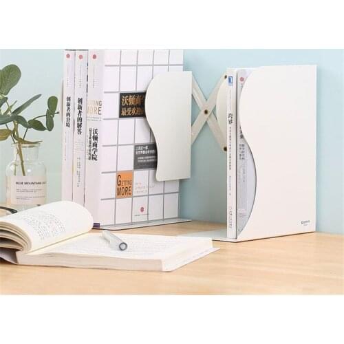 1Pc Adjustable Book Holder Bookends Students Desk Magazine Letter File Holder Organizer Office Book Stand Rack School Supplies