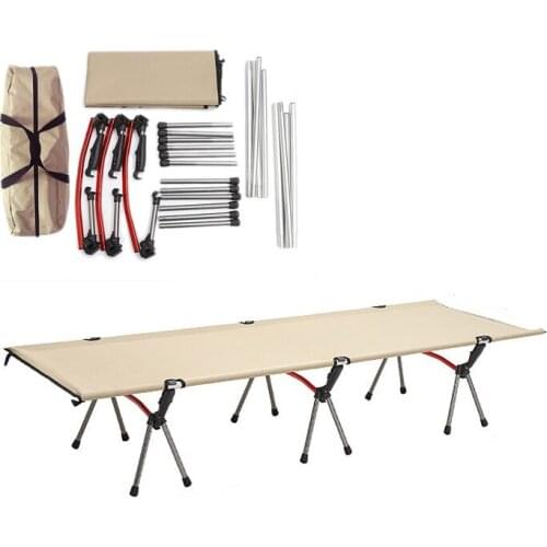 Folding Camping Cot Outdoor Camping Cot Deluxe Collapsible Single Person Bed for Indoor & Outdoor Use Ultra Lightweight