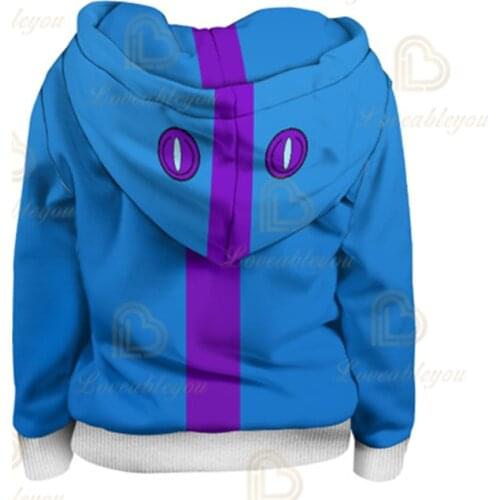 3T To 16T Childrens Sweatshirt 3D Game Stars Shark Leon Boys Hoodie Anime Hoodie Sweatshirts