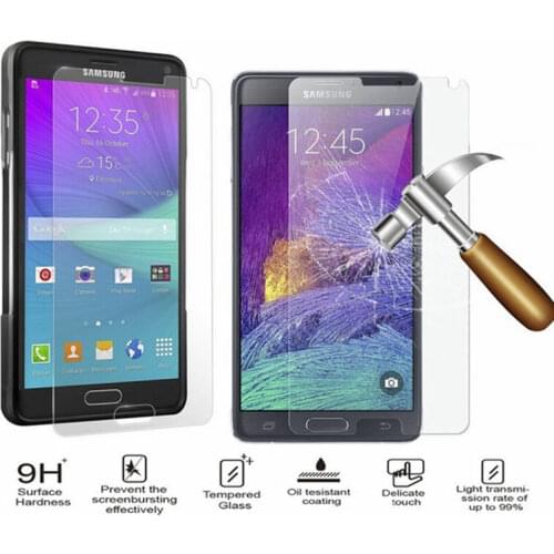 Tempered Glass For Samsung Galaxy Note 4 note4 N9100 N910F N910K N910L N910S N910C Screen Anti Shatter Protector Film note 4 HD
