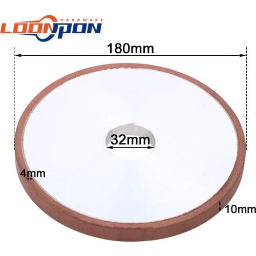 180mm parallel Diamond Grinding Wheel 10mm thickness Parallel Grinding Disk Used For Grinding Tungsten Steel Hard Alloy, Ceramic