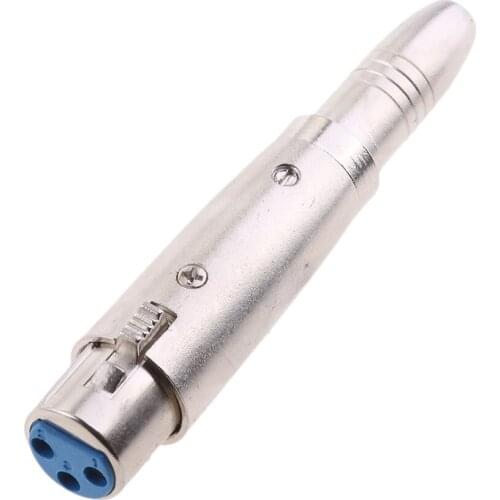 2pack 3 Pin XLR Female to 1/4" 6.35mm Female Mono Jack Lead Adapter