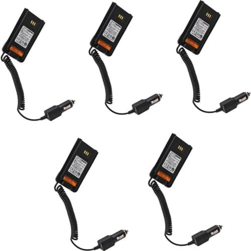 Lot 5pcs Battery Car Charger Eliminator Adapter For Walkie Talkie HYT Hytera PD-700 PD-780 PD700 PD780G PD780 BL2006 Radio