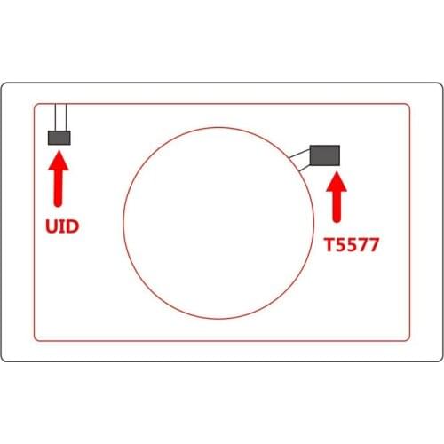 5pcs Blank Cards ID+IC UID 13.56MHZ Changeable Rewrite Rewritable Composite Card Dual Chip Frequency + RFID 125KHZ T5577 EM4305