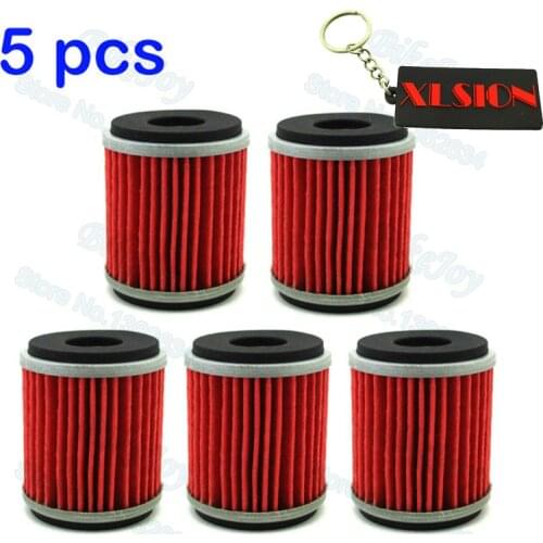 5pcs/pack Oil Filter For WR250 WR450 YFZ450 YFZ450R YZ250 YZ450 XT250 Dirt Bike