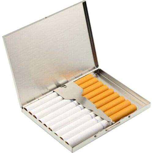 Stainless Steel Cigarette Case Cigarette Case Holder Box Modern Cigarette Cases