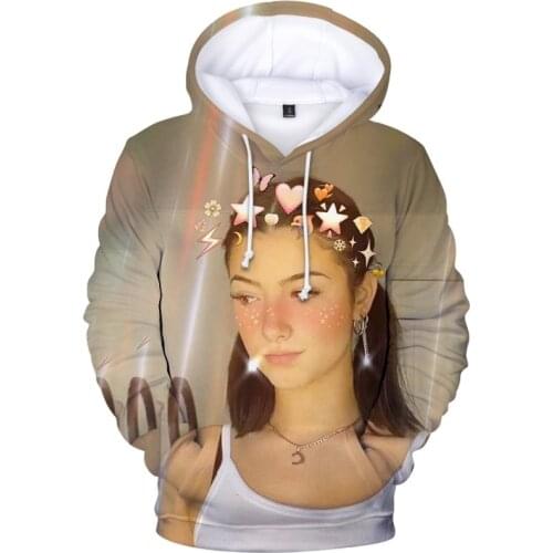 Charli D'amelio Hoodie Clothing Men Women Fashion Sweatshirt 3D Printed Hoodie Harajuku Hip Hop Streetwear Tops Sweatshirts 3D