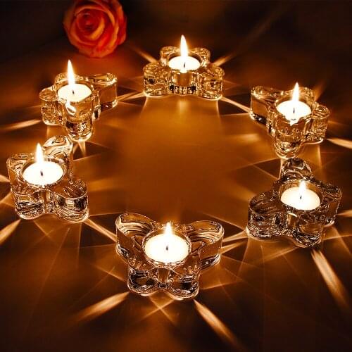 HZQHZW Decorative Glass Candlesticks