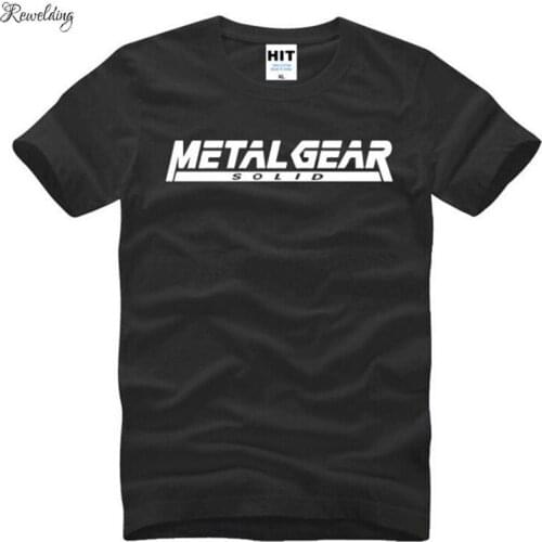 Game MGS Metal Gear Solid T Shirts Men Short Sleeve O Neck Cotton Man T Shirt Cool Fitness Tee Shirt Homme Camisetas Hombre