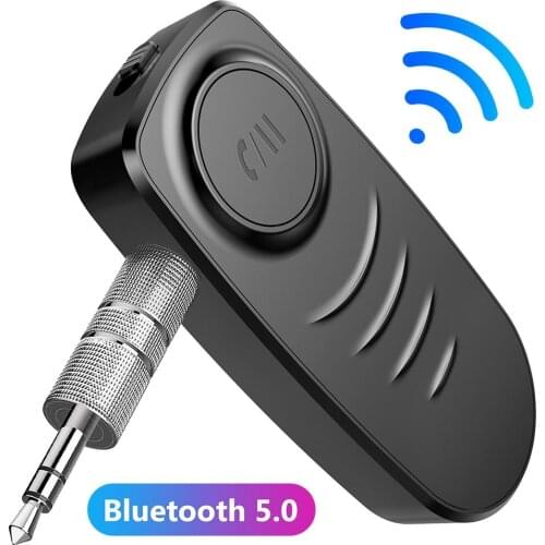 J19 Wireless Bluetooth 5.0 Receiver Transmitter Adapter 3.5mm Jack For Car Music Audio Aux Headphone Reciever Handsfree