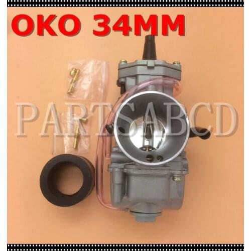 34mm Carburetor With Intake Manifold Needle Jet For Kawasaki KX80 KX85 KX100 KX125