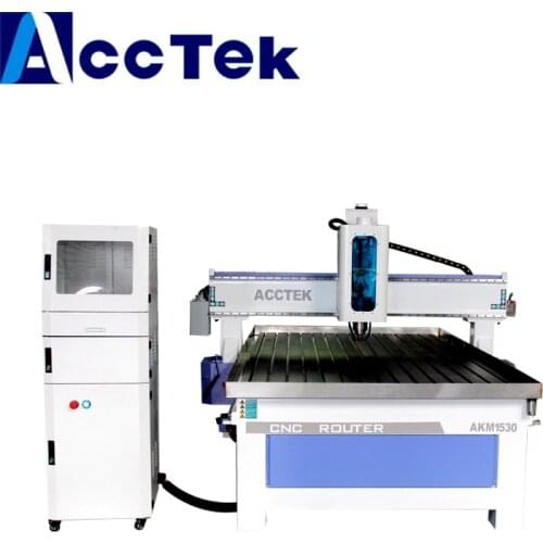 China woodworking machine AKM1530 high quality cnc router with 3.0kw water cooling spindle