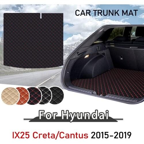 For Hyundai Creta Cantus IX25 2015-2019 Trunk Floor Mat Rear Tray Carpet Cargo Liner floor Mat cargo compartment Accessories