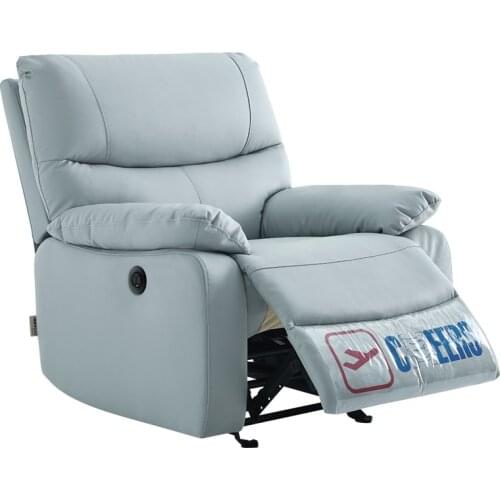 Nordic style first class technology cloth electric function single sofa sofa K8790 reclining rocking chair detachable simple
