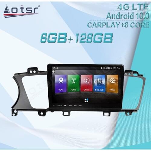 6+128G For KIA K7 Cadenza 2013-2017 Android Radio Tape Recorder Car Multimedia Player Stereo Head Unit GPS Navi Auto Audio Tesla