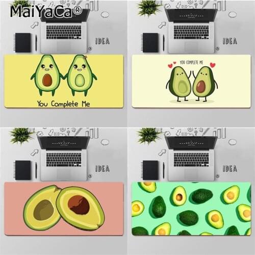Maiya Top Quality Cartoon cute avocado Gamer Speed Mice Retail Small Rubber Mousepad Free Shipping Large Mouse Pad Keyboards Mat