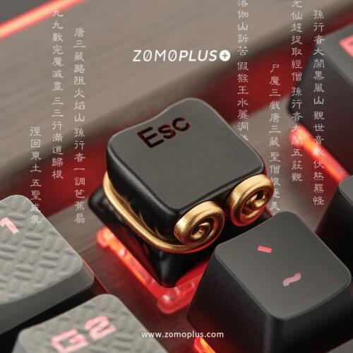 Key cap mechanical keyboards keycap personality design,Journey to the West The Monkey King aluminum alloy Cherry MX axis keycaps