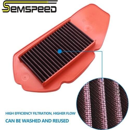 New Style Intake Cleaner SEMSPEED Motorcycle Air Filter Purifier Replacement Part Fits for Yamaha Aerox155 NVX155 2016-2018 2019