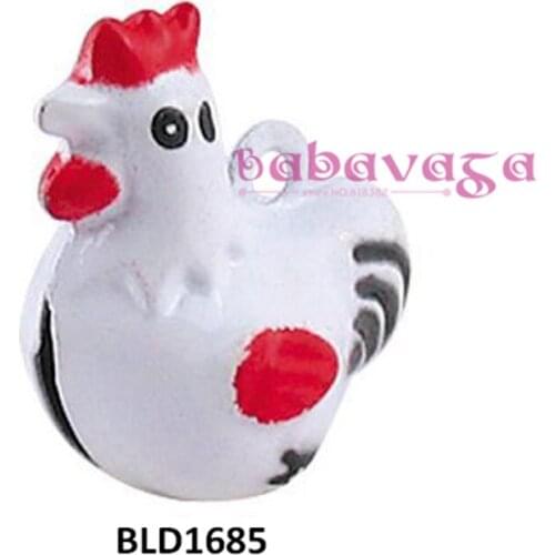Lovely Copper Cock Cartoon Jingle Bell Charms Necklace Pendant Jewelry Supplies