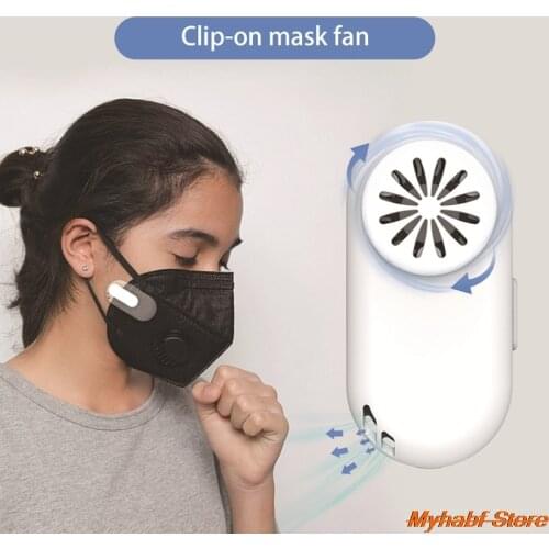 Personal Breathe Cooler Wearable Air Purifier Air Face Fan USB Mini Portable Mask Clip Fan Electric Air Conditioning Cooling Fan