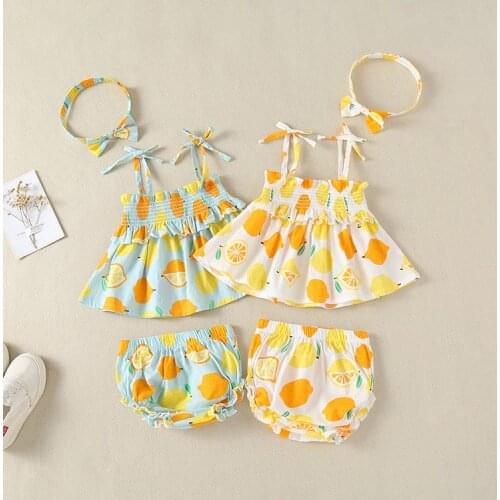 Newborn Baby Girl Dress 2021 Summer Baby Girl Dress Printing Girls Sling Dress Set Clothing Baby Girls Dress Baby Girl Outfit