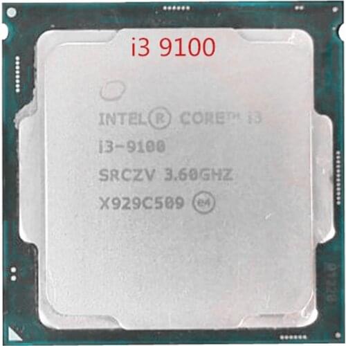 Intel Core i3 9100 CPU i3-9100 3.6G Socket 1151 / H4 / LGA1151 14nm four-core CPU