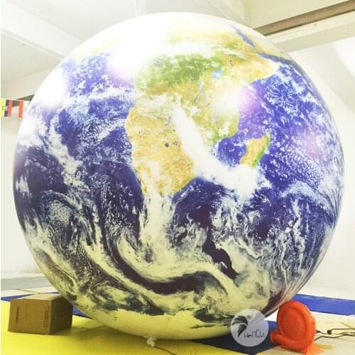 PVC Planet Balloon LED Light Inflatable Earth