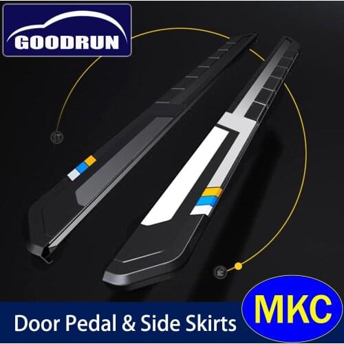 For Lincoln MKC Universal Car Side Step Bumper Lip Body Side Skirt Running Board Electric Pedal Extensions