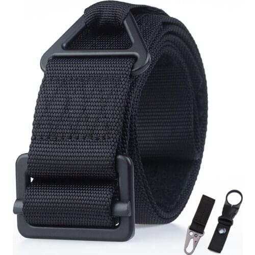 Military Tactical Belt 4.5CM Nylon Belt Hook Loop Alloy Buckle High Quality Casual Combat Belt Men Women Training Belt AE101